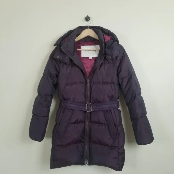 Coach Down Puffer Coat Size XS Bust 35 - Picture 1 of 15